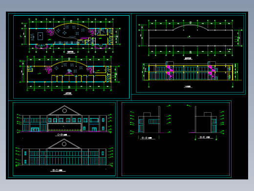 售楼处建筑设计-两层960平