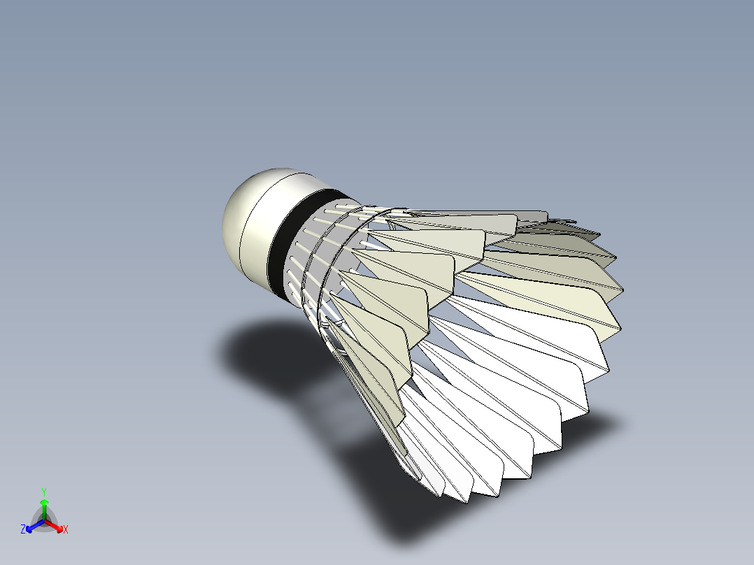 nventor羽毛球模型