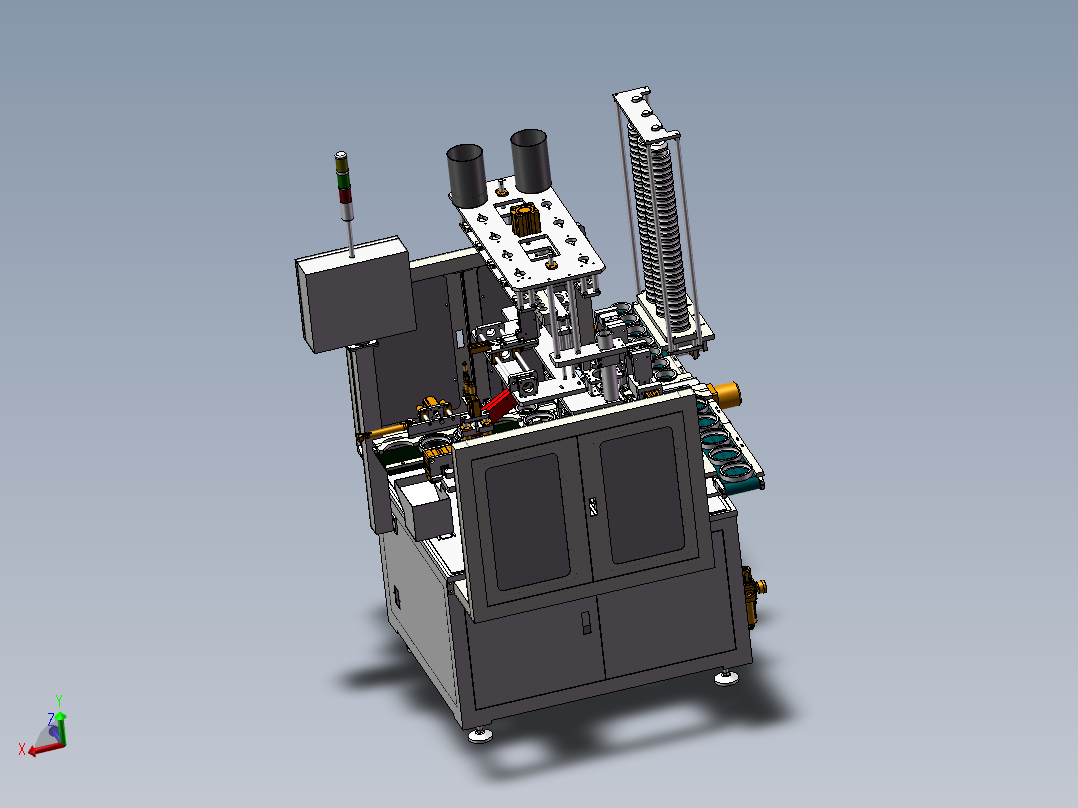 轴承自动合套机3D图纸H512 K349