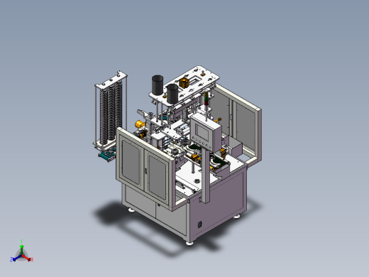 轴承自动合套机3D图纸H512 K349正等轴测缩略图