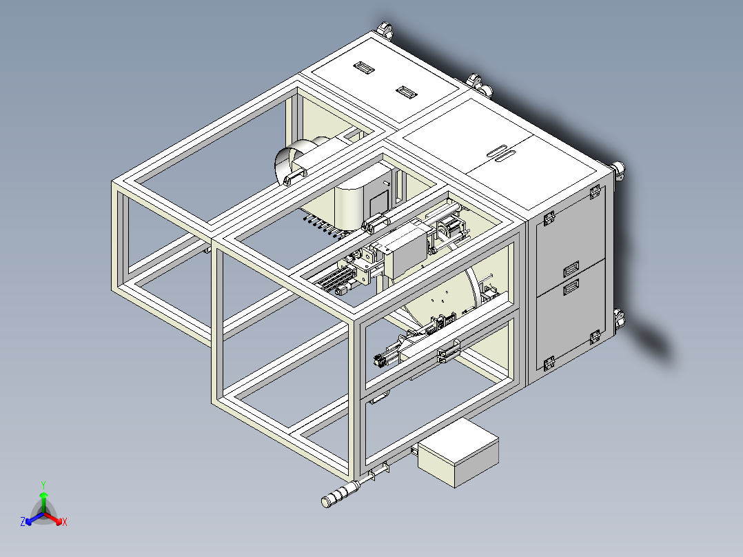 自动送料锁螺丝机 SW设计3D模型