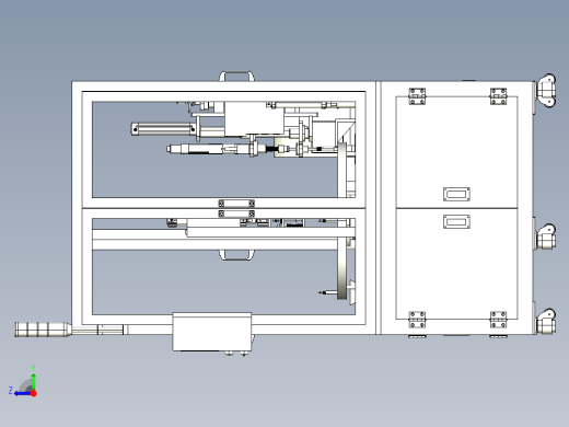 自动送料锁螺丝机 SW设计3D模型右视缩略图