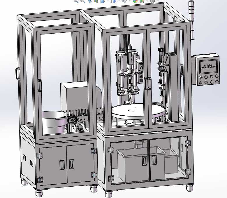 自动送料锁螺丝机 SW设计3D模型