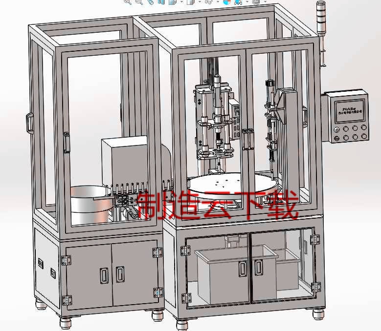 自动送料锁螺丝机 SW设计3D模型