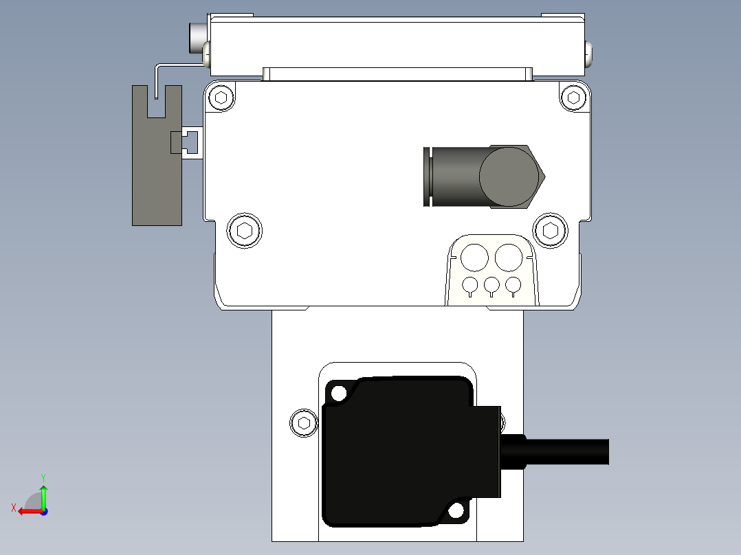 Toyo东佑达直线模组-ECH12-600-BM-100W+煞車后视图
