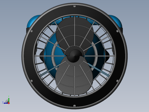潜水推进器造型3D图纸 Solidworks设计右视缩略图