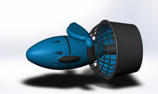 潜水推进器造型3D图纸 Solidworks设计缩略图