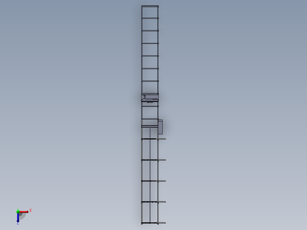 B03-CM1500钢筋笼焊接变位机总体设计俯视图
