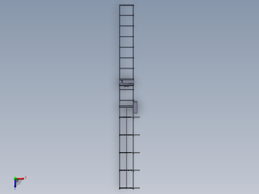 B03-CM1500钢筋笼焊接变位机总体设计俯视缩略图