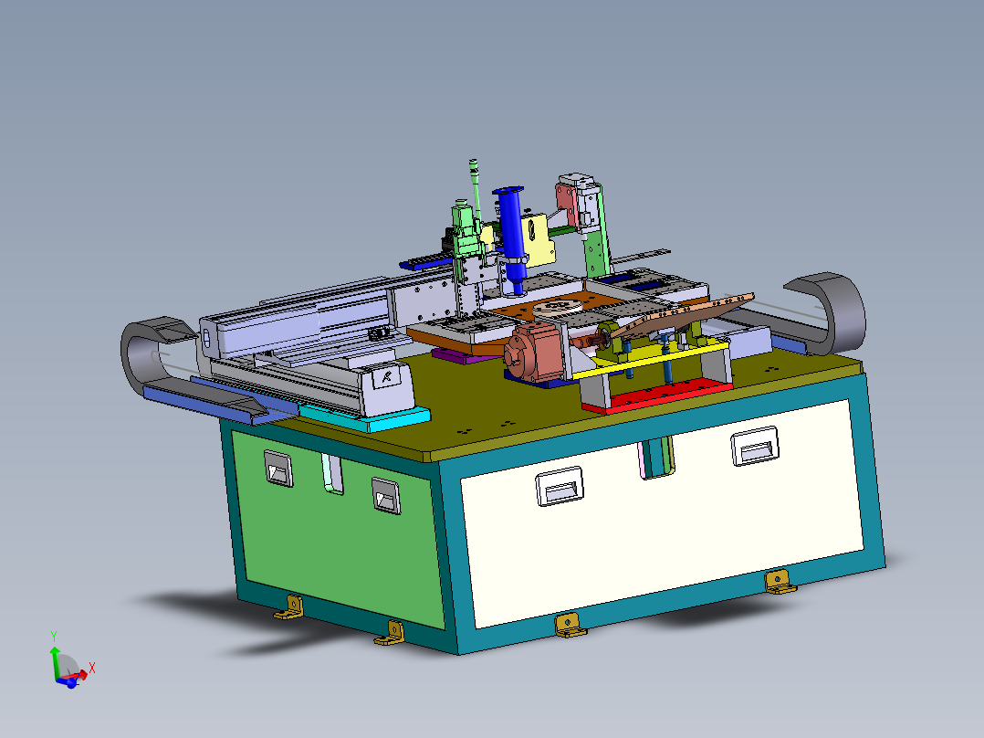 转盘式 四工位点胶机sw