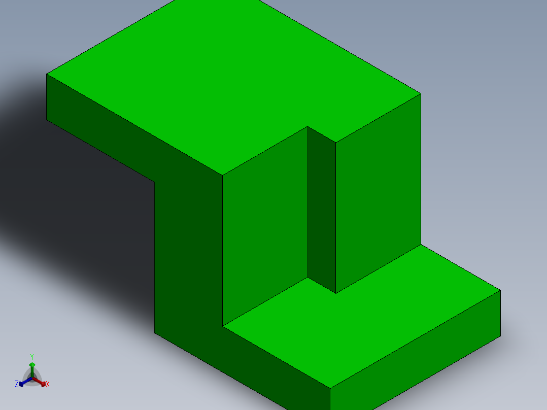 SW建模练习题-exercise 124主视图