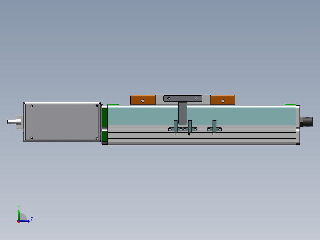 MCB同步带全封闭MCB14-R-200W左视图
