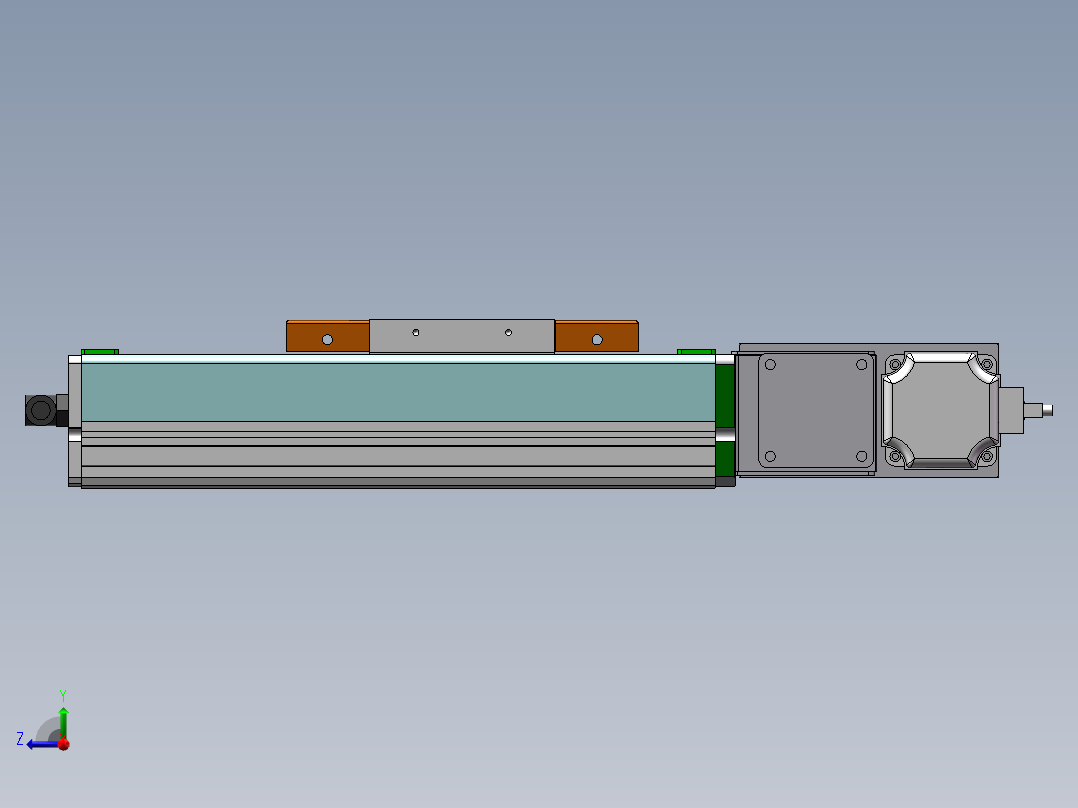 MCB同步带全封闭MCB14-R-200W右视图