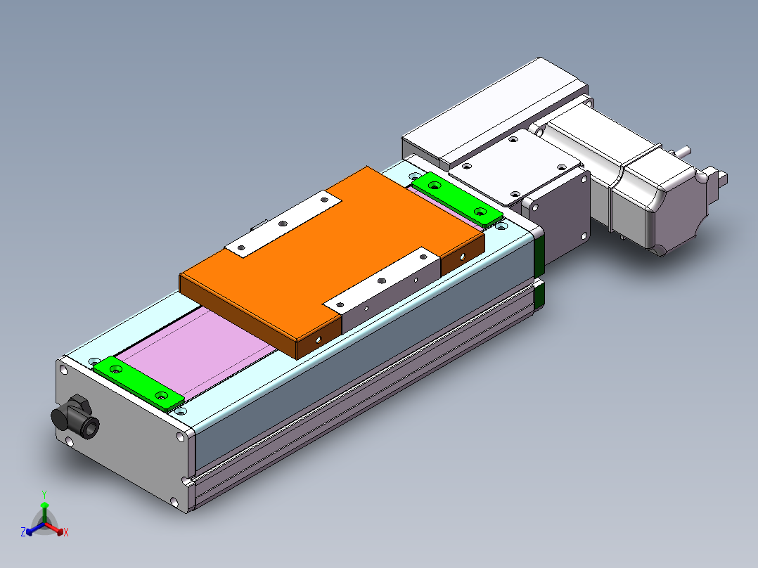 MCB同步带全封闭MCB14-R-200W正等轴测图