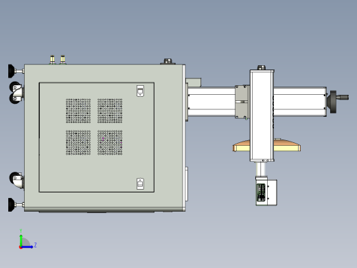 B12_激光打标机机柜图纸左视缩略图