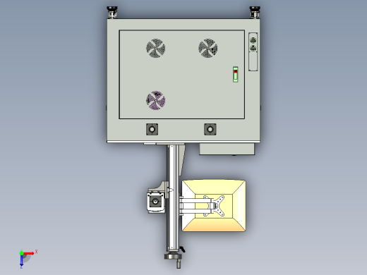 B12_激光打标机机柜图纸俯视缩略图