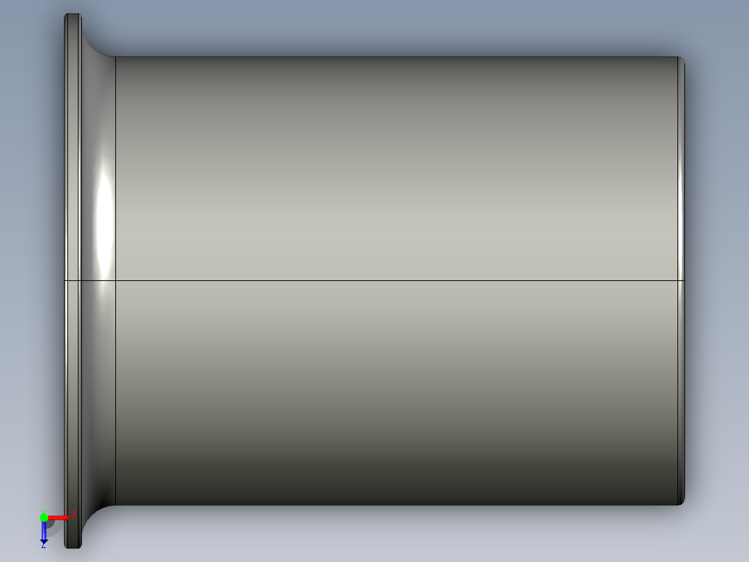 软管与硬管连接用工业通用接头0127_16_13俯视图