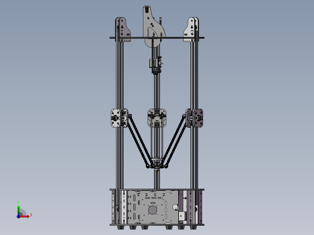 数控打印机床前视图