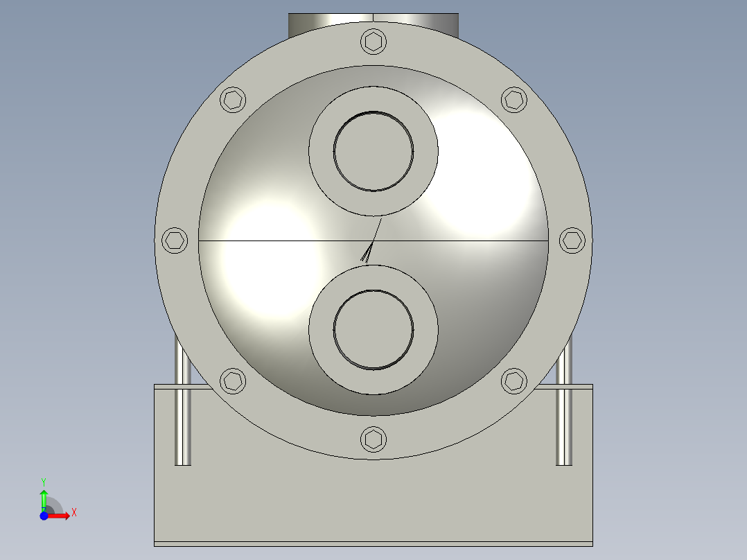 DC-10180管式换热器前视图