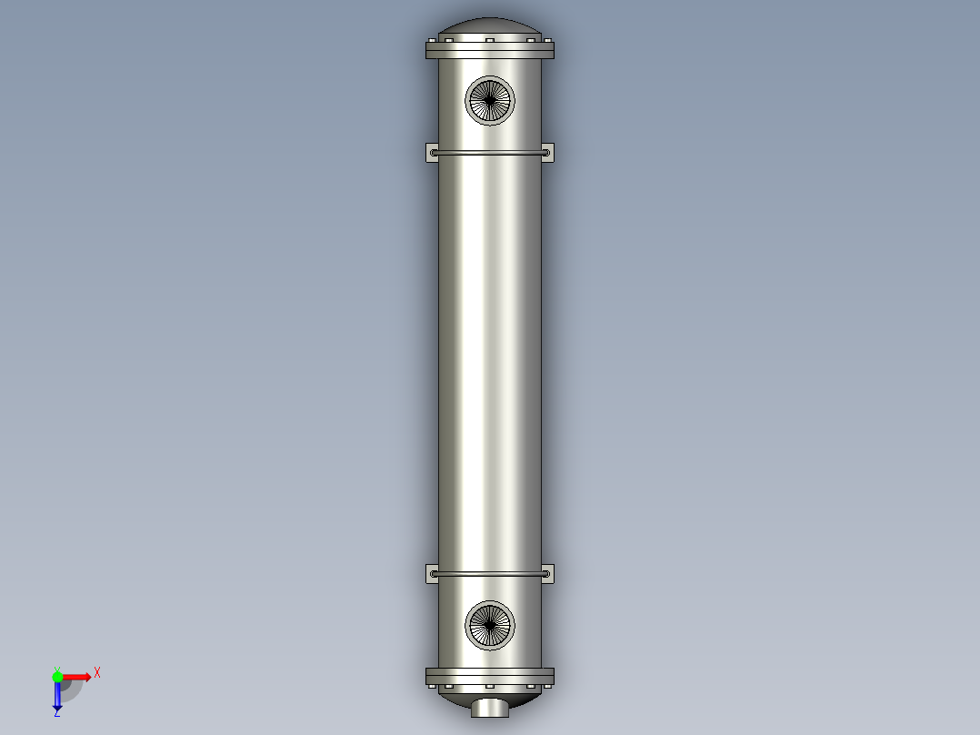 DC-10180管式换热器俯视图