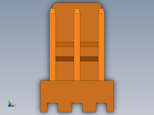 connector (3pin) male前视缩略图