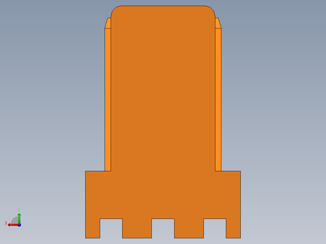 connector (3pin) male后视图