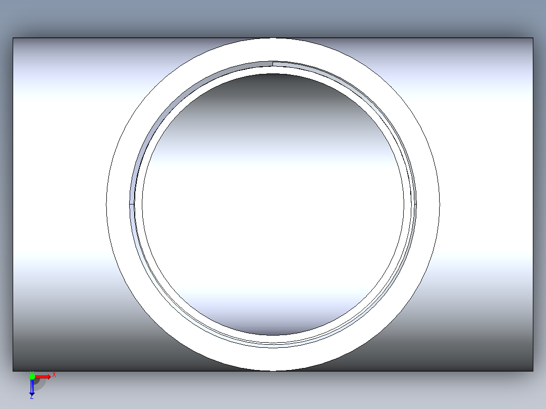 CPVC管件04-Sch80_Tee_FPTxFPTxFPT_9805-040_4in俯视图