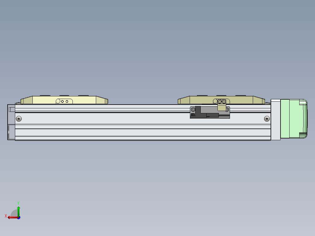 GTH内嵌丝杆全封闭GTH5S-BL-100W后视图