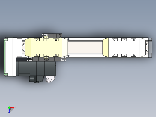 GTH内嵌丝杆全封闭GTH5S-BL-100W俯视缩略图