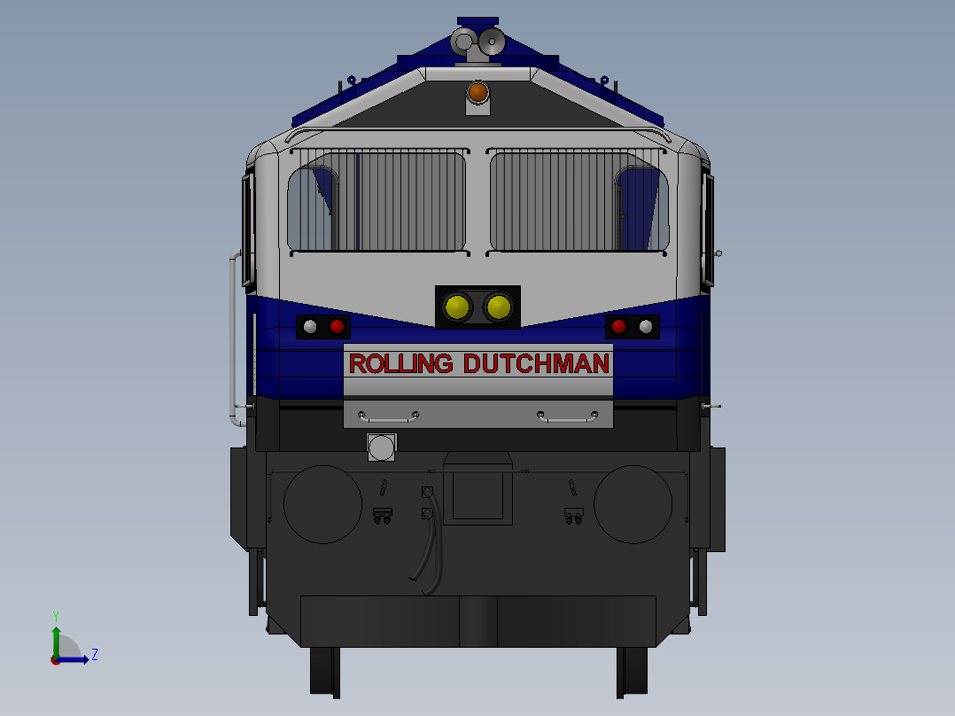 电力机车左视图