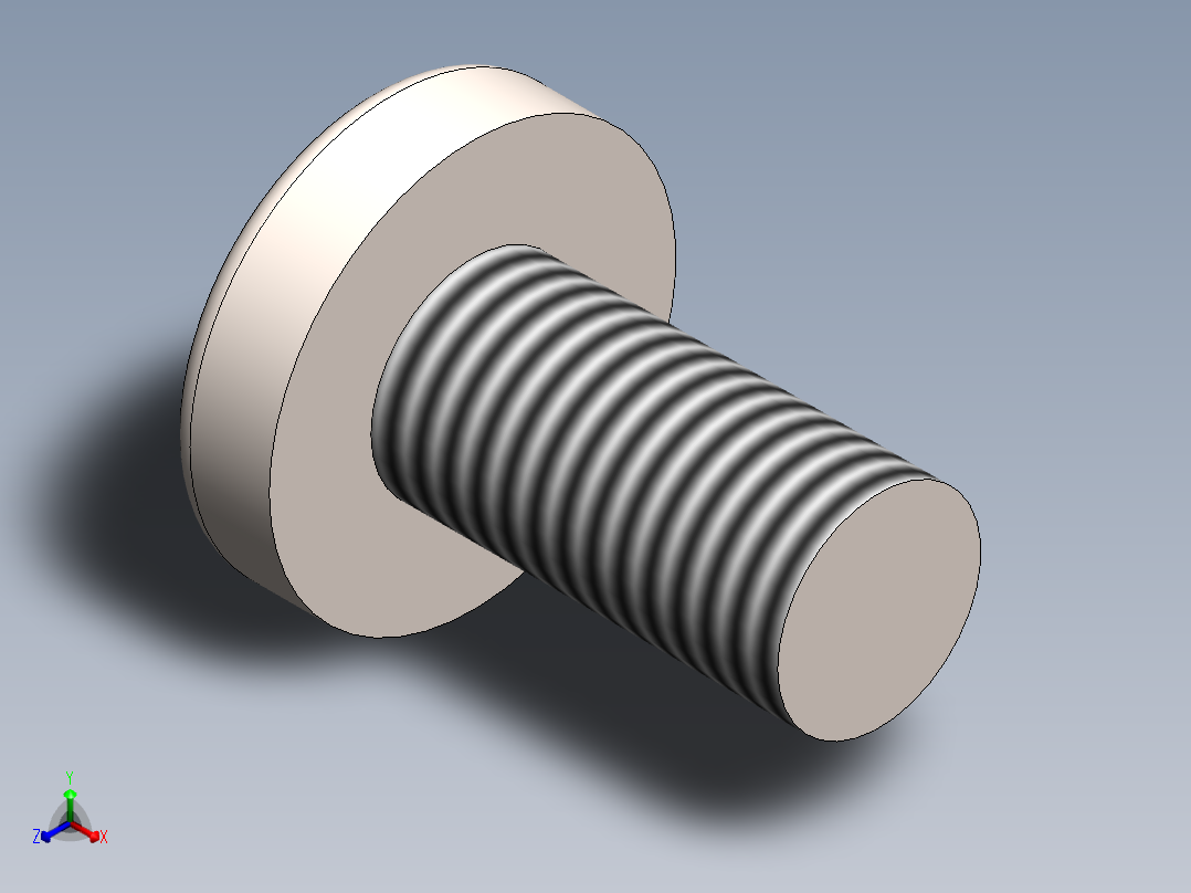 螺丝 M2 x 十字盘头-M2 x 4 Screw head.SLDPRT主视图