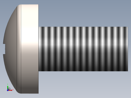 螺丝 M2 x 十字盘头-M2 x 4 Screw head.SLDPRT前视缩略图