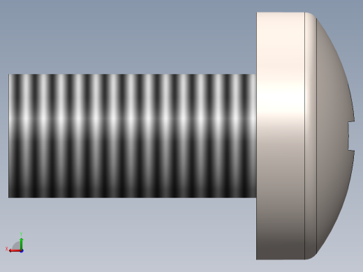 螺丝 M2 x 十字盘头-M2 x 4 Screw head.SLDPRT后视缩略图