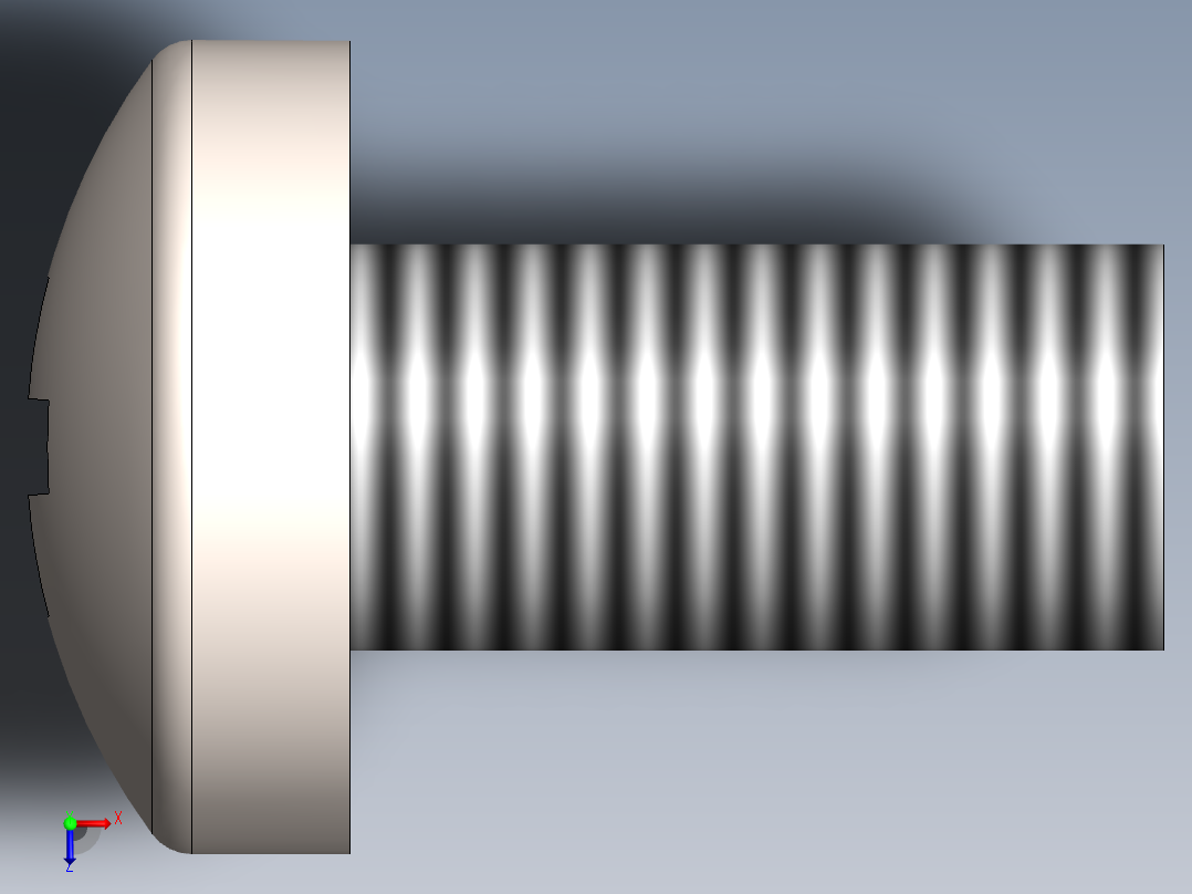 螺丝 M2 x 十字盘头-M2 x 4 Screw head.SLDPRT俯视图