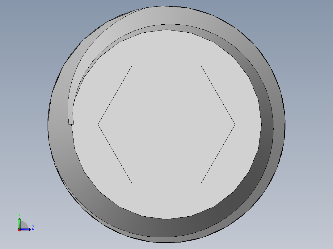 DIN 913-ISO 4026 固定螺钉-M6 L=10.SLDPRT左视图
