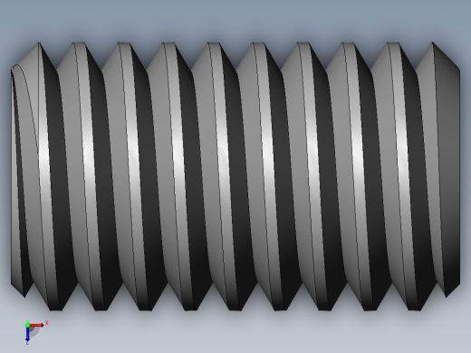 DIN 913-ISO 4026 固定螺钉-M6 L=10.SLDPRT俯视缩略图