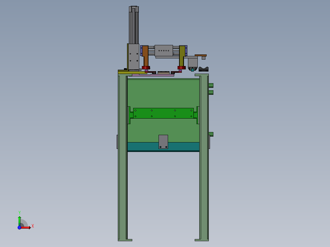 PLC电路制造传送设备sw17前视图