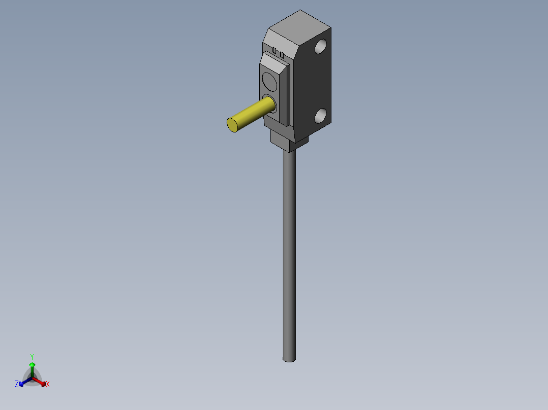 超小型反射光电开关~ EX-26A~松下正等轴测图