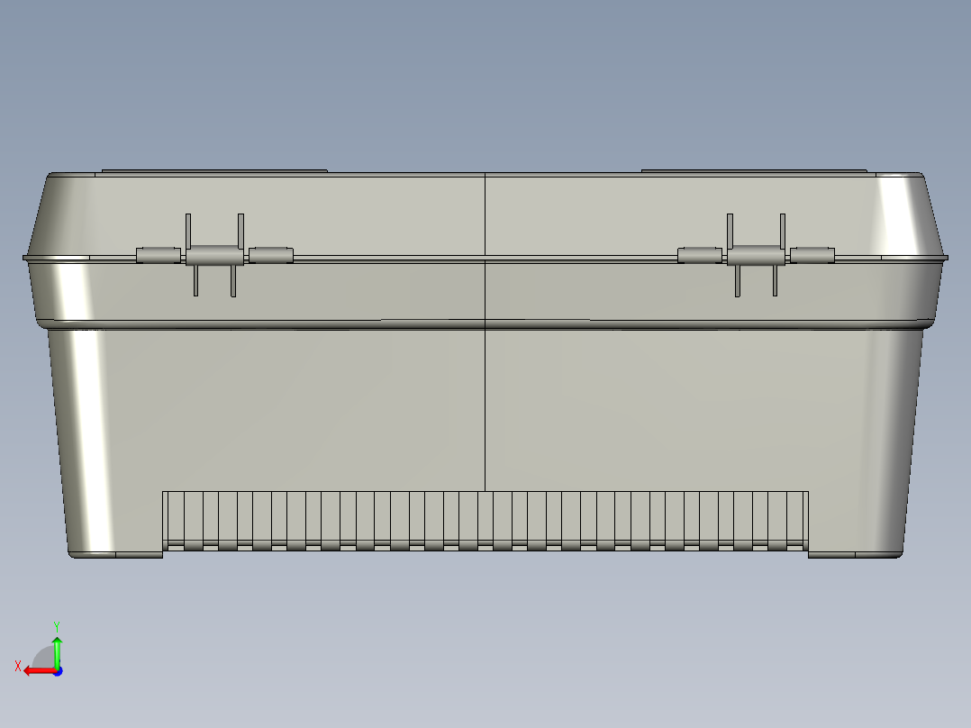 DT塑料工具箱后视图