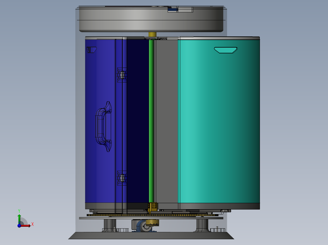 智能垃圾分类装置前视图