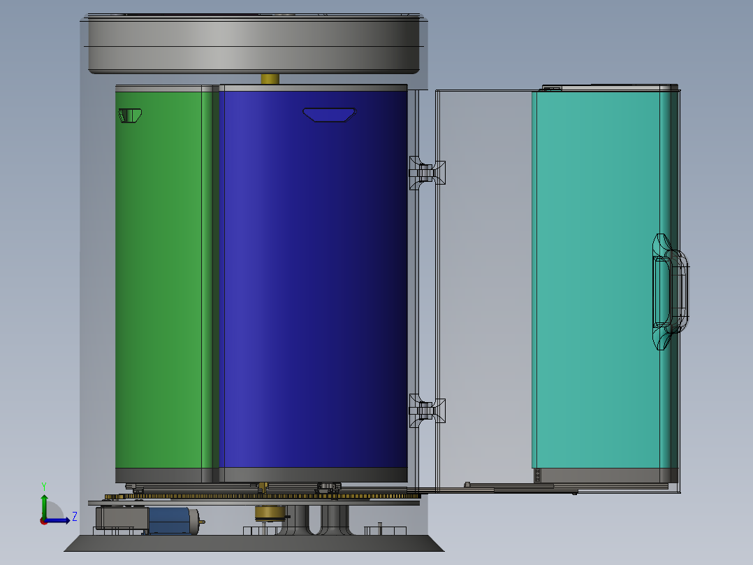 智能垃圾分类装置左视图