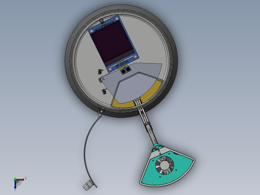 智能垃圾分类装置俯视图
