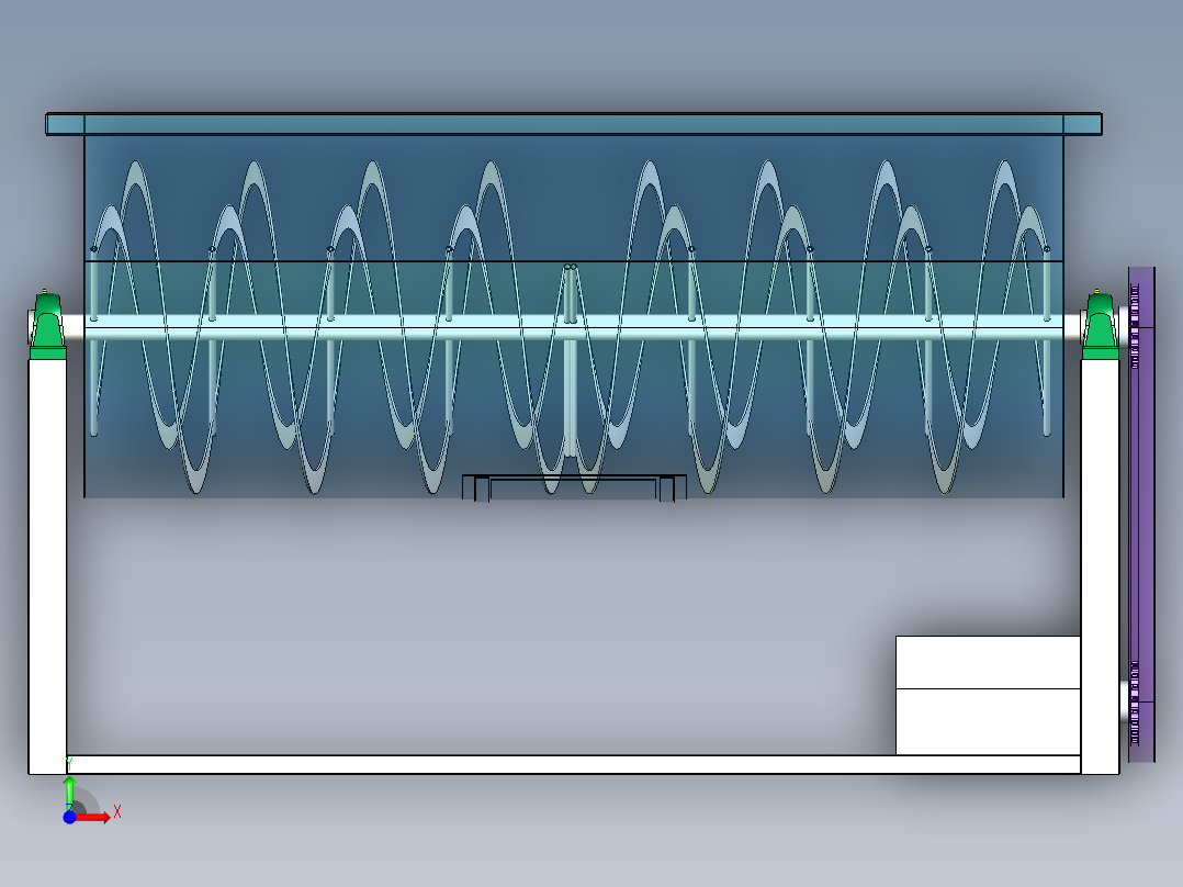 拌糖拌盐搅拌机前视图