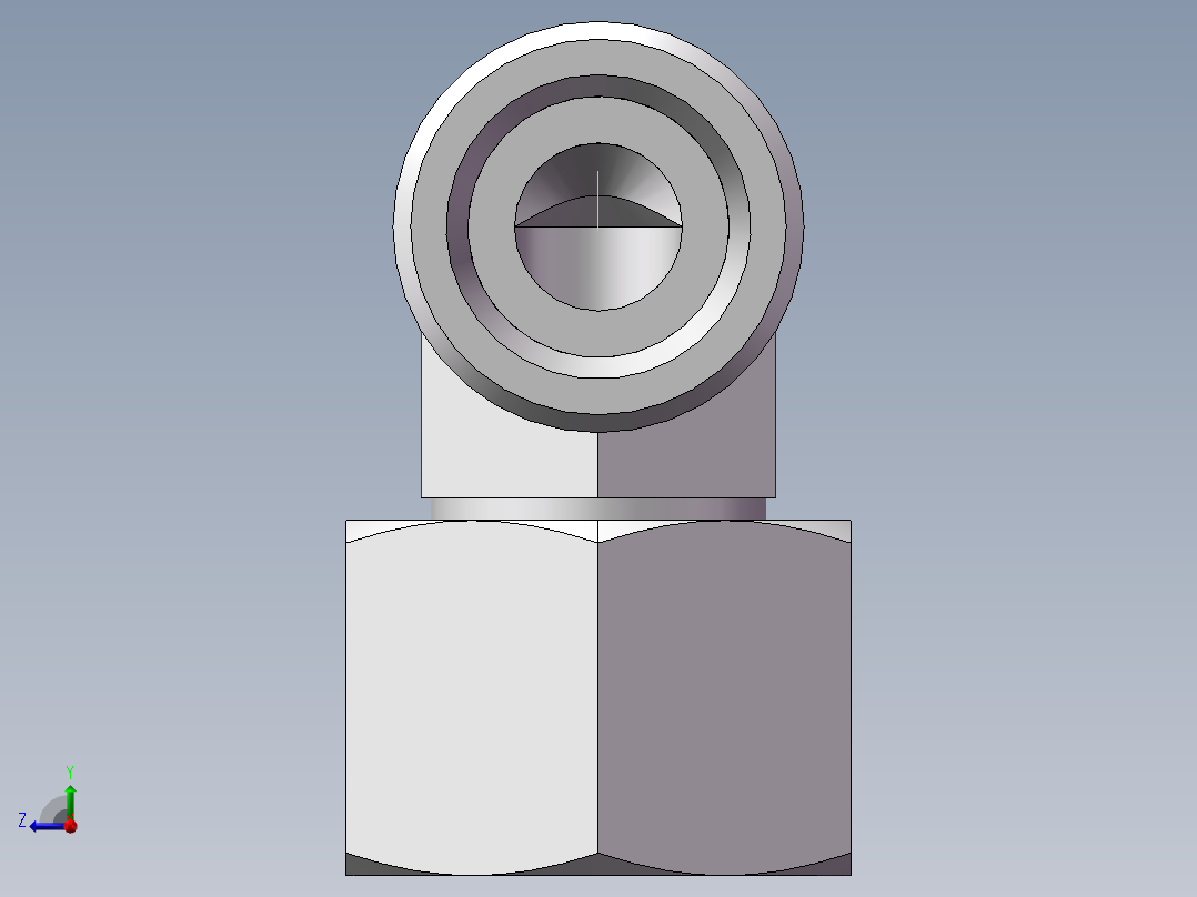 直角组合接头、2D9-22右视图