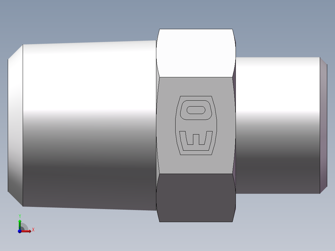 美制锥螺纹、1DN-18-08前视图