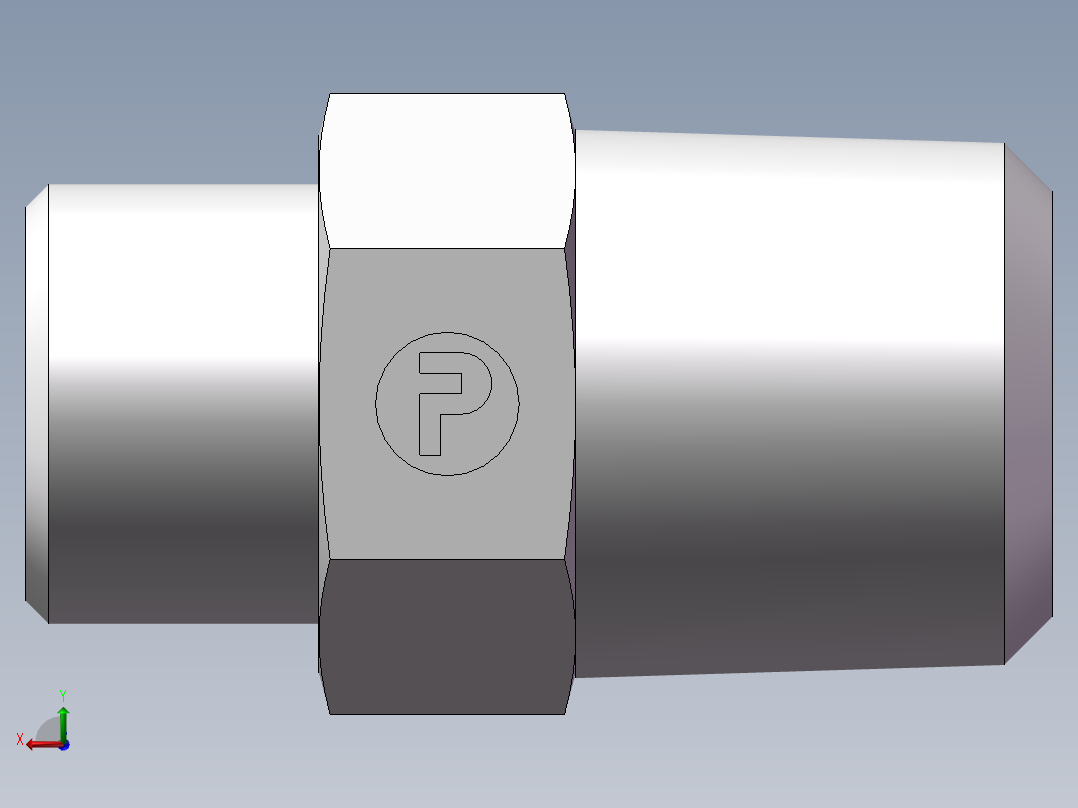 美制锥螺纹、1DN-18-08后视图