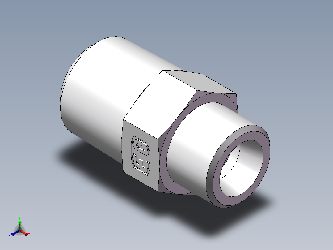 美制锥螺纹、1DN-18-08正等轴测图