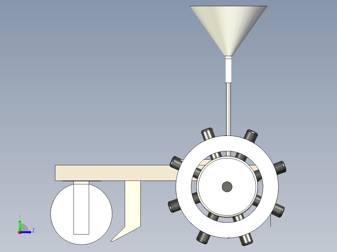 B3003295-播种机左视图