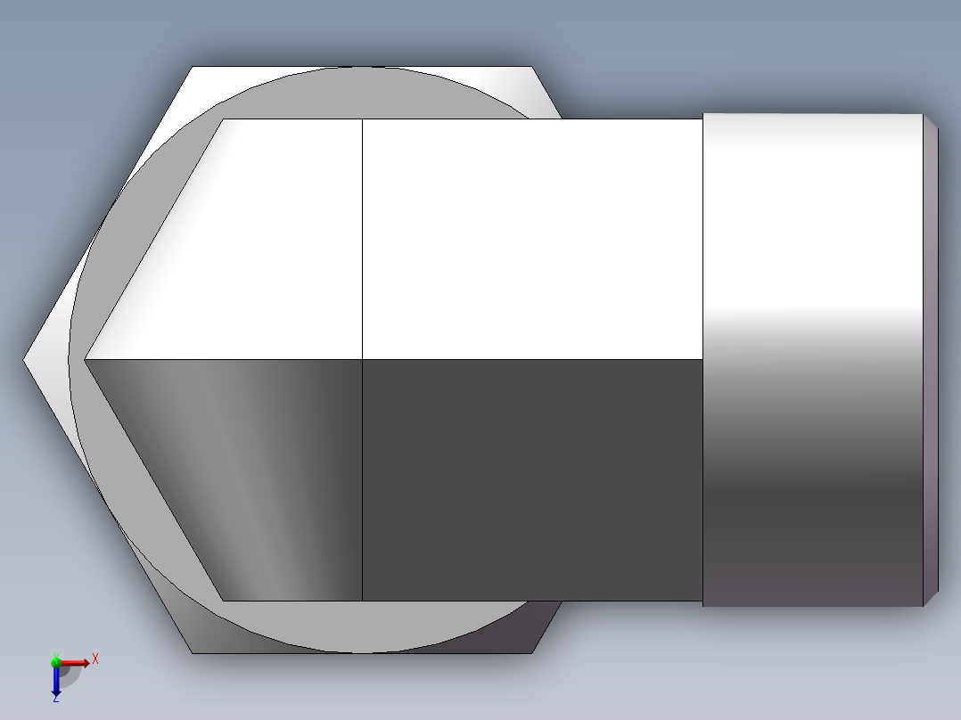 直角组合接头、2D9-42俯视图