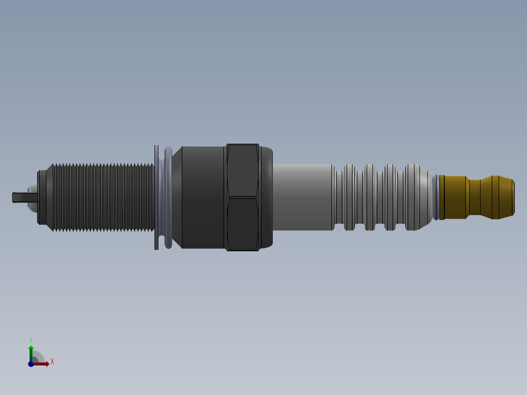 火花塞(15)前视图